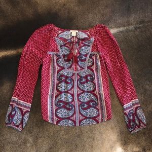 Red Lucky Brand Long Sleeve